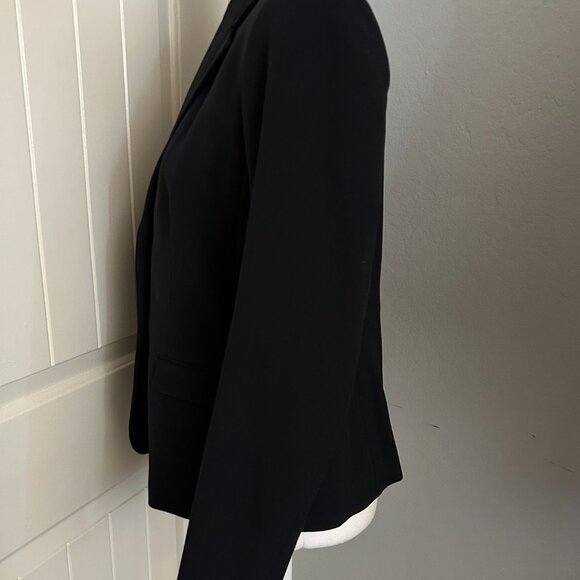 Nine West Women's Black 2-Button Poly/Viscose/Elastane Fully Lined Blazer Size 4 - Picture 9 of 10